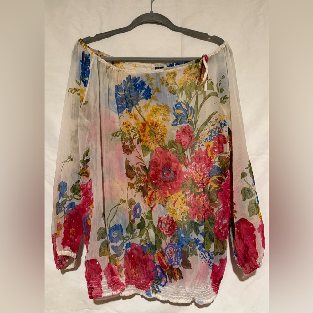 Kay Celine Floral Top NWOT